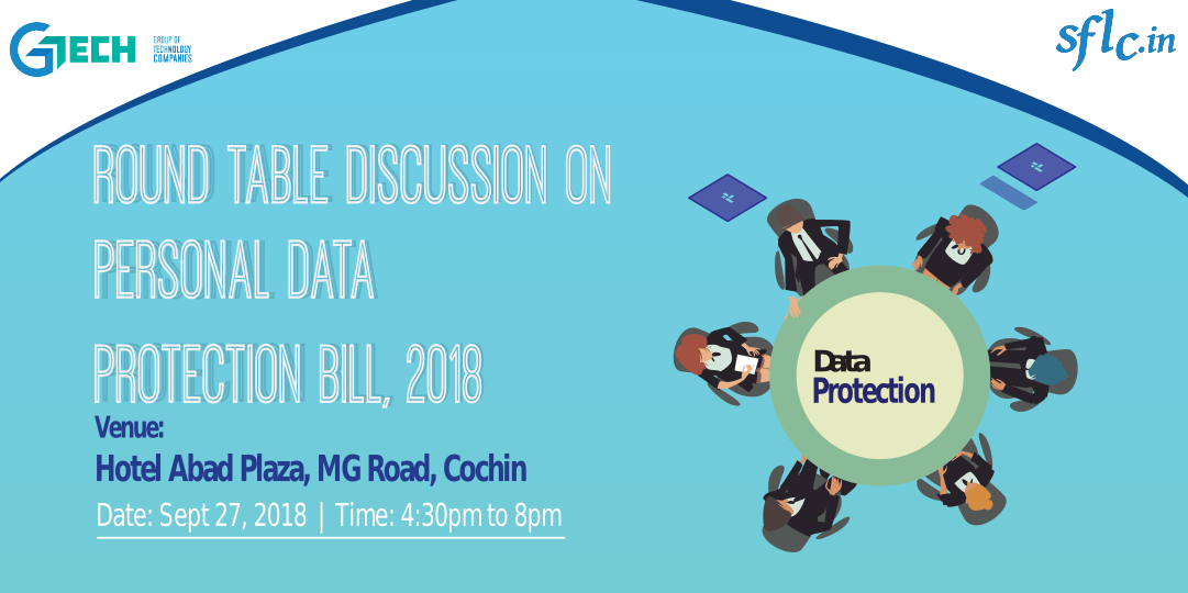 Round Table Discussion on the Personal Data Protection Bill: 27th September (Thursday) at Cochin