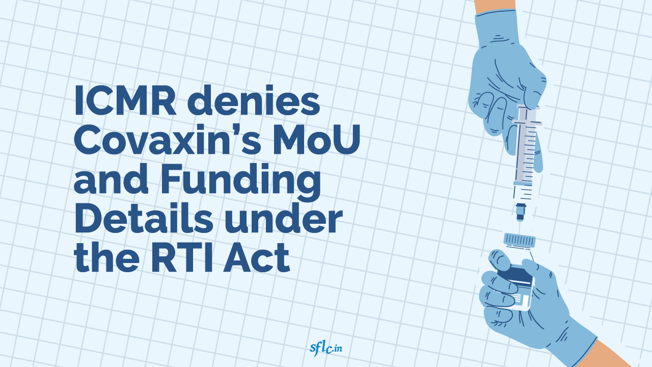 ICMR denies Covaxin’s MoU and Funding Details under the RTI Act