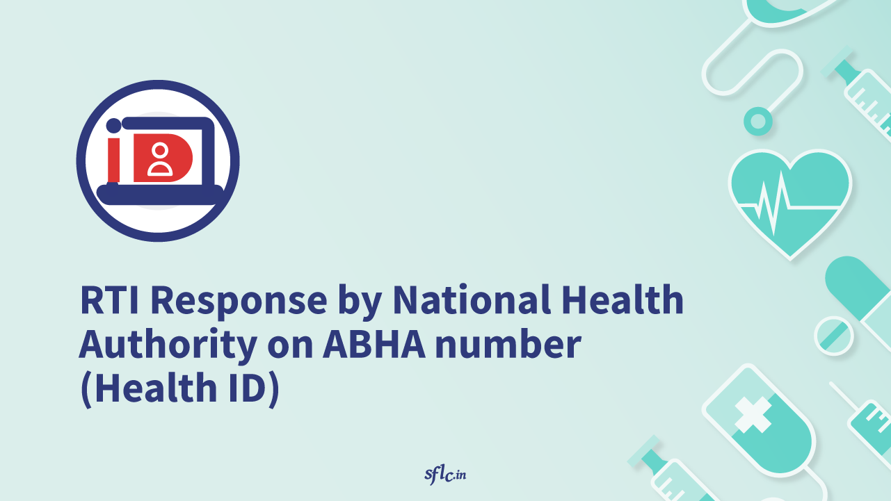 RTI Response by National Health Authority on ABHA Number (Health ID)