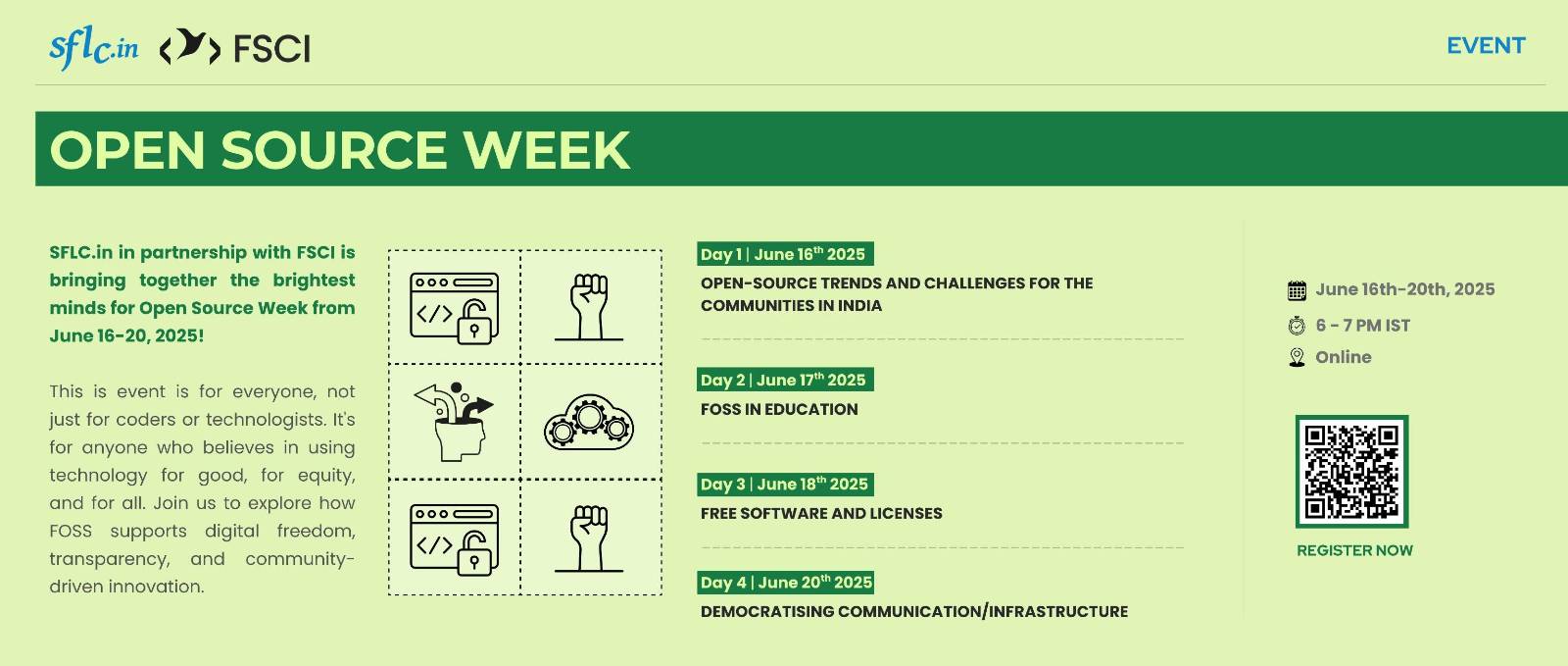 FOSS event banner