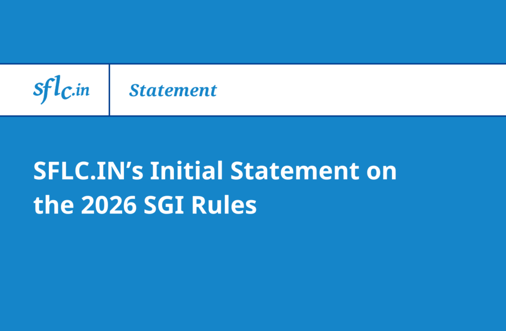 SFLC Initial Comments on 2026 SGI Rules