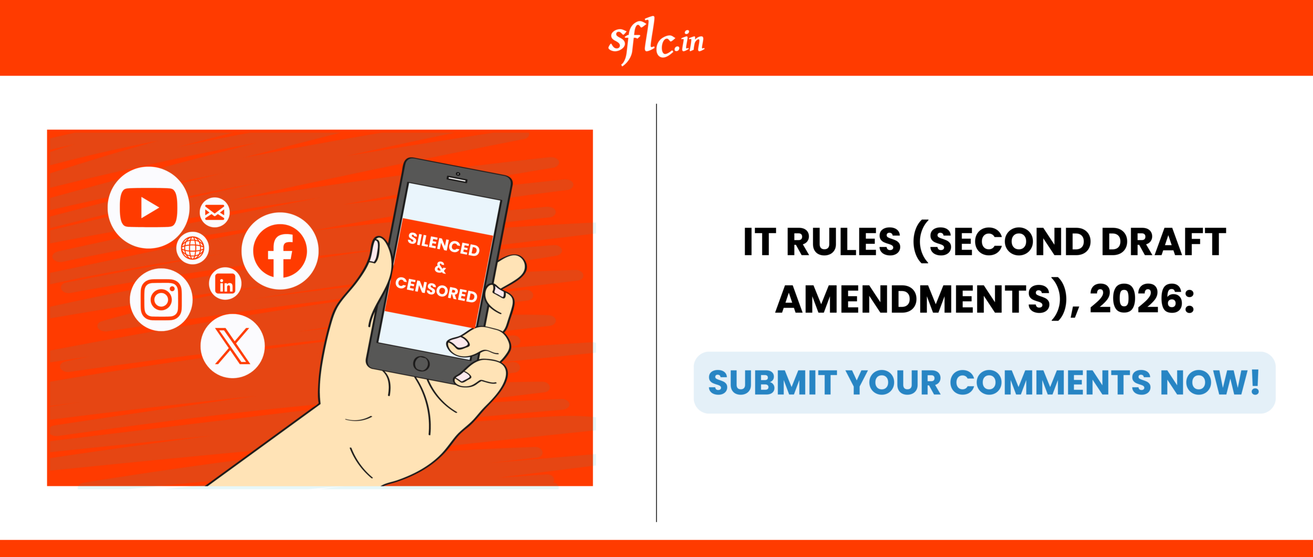Submit your comments on the IT Rules (Second Draft Amendments) 2026 Now!