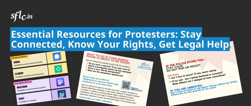 Resources for protest
