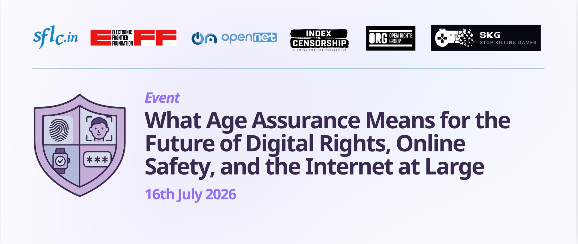 Event: What Age Assurance means for the future of digital rights, online safety and the internet at large